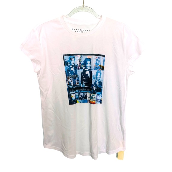 Suzi Roher Tops - NWT SUZI ROHER Jackie Kennedy Graffiti Tee Shirt